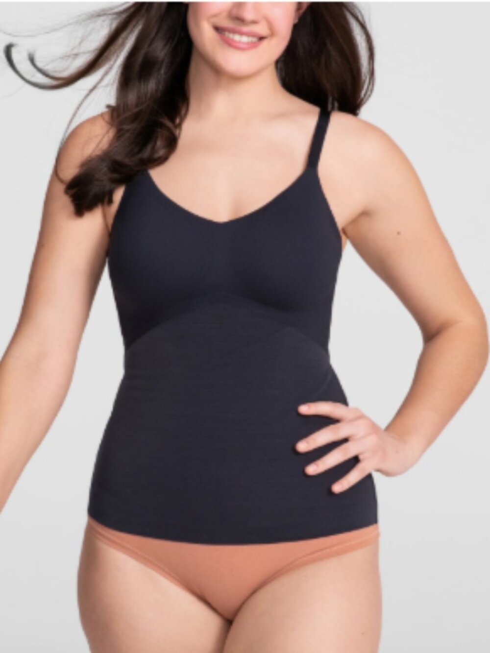 Honeylove The Liftwear Cami Vamp Black Shapewear Wireless Adjustable Large